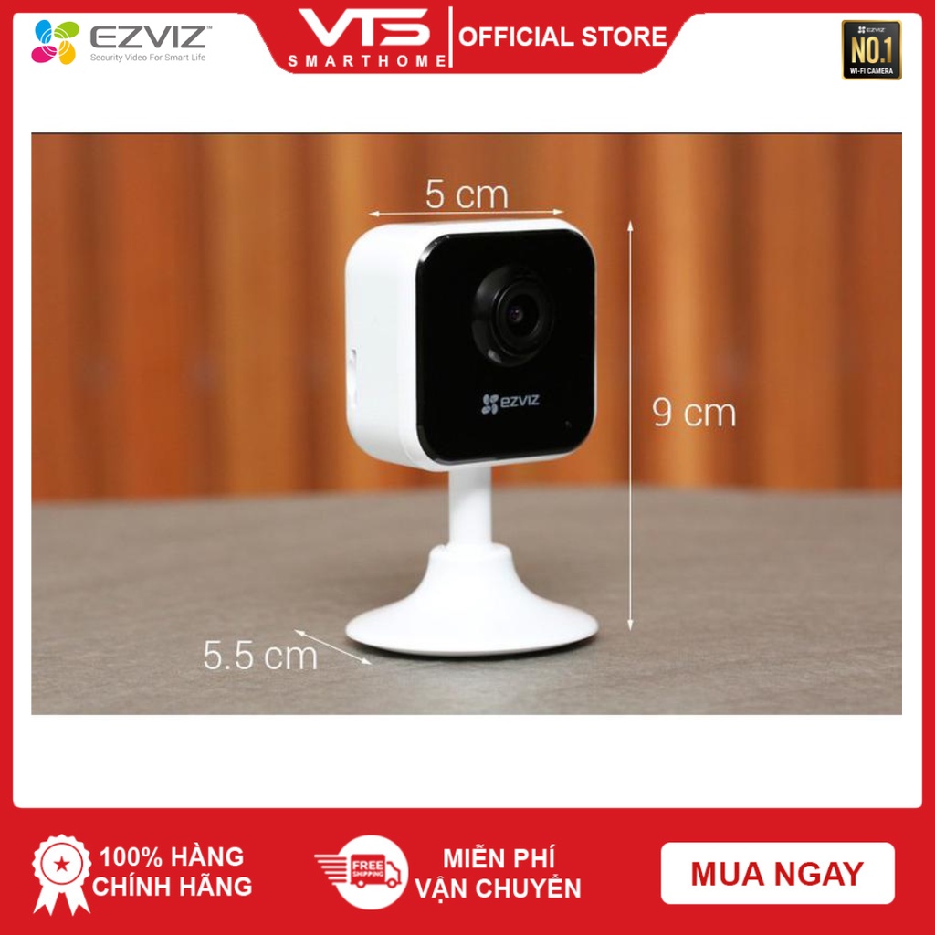 Camera Wifi EZVIZ H1C 2MP, Full HD 1080P, Góc Rộng 108 Độ, Đàm Thoại 2 Chiều, Báo Động 5