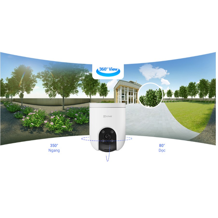Camera Wifi EZVIZ H8C PRO 3MP/4MP/5MP - Xoay 360 Độ, Đàm Thoại 2 Chiều, Có Màu Ban Đêm, H8C VTS 6