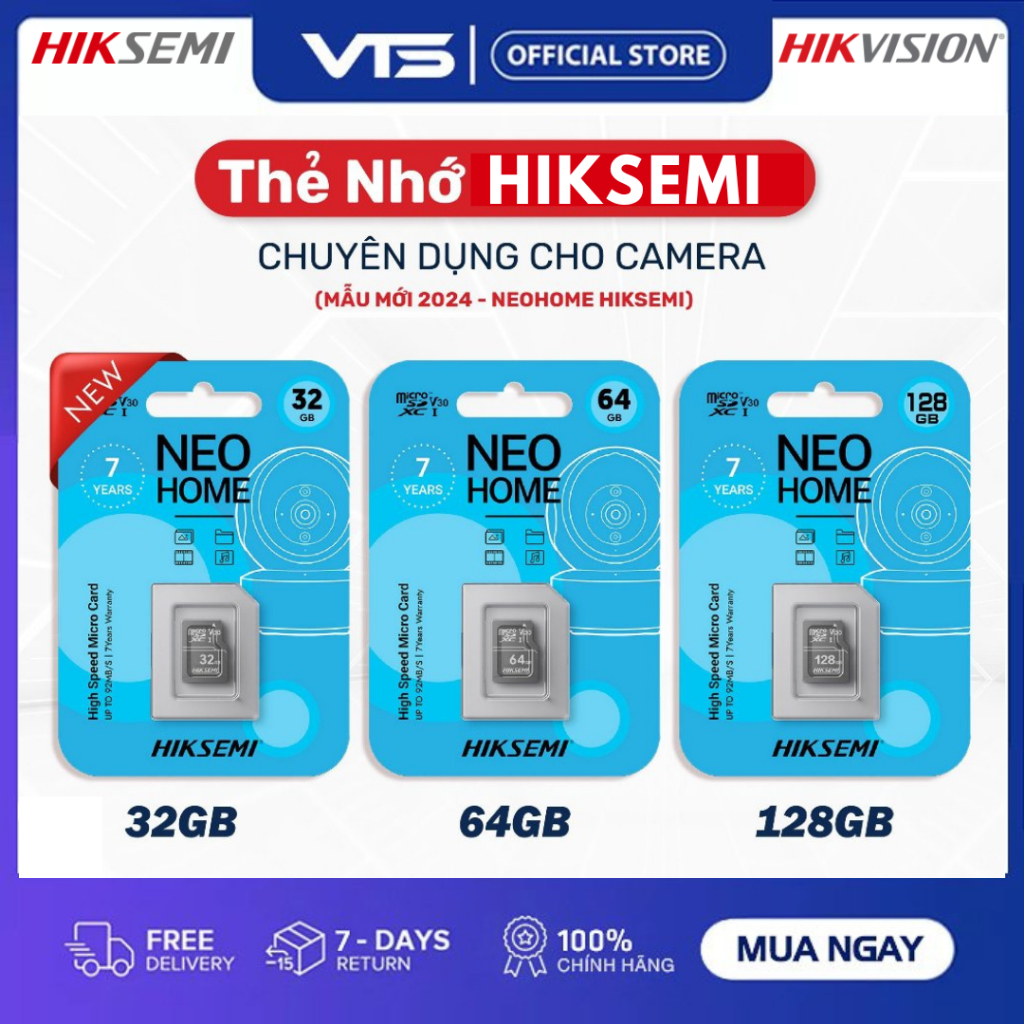 Thẻ Nhớ Micro SD 32GB/64GB/128GB HIKSEMI (HIKVISION) Class 10, 92MB/S - Chuyên Dụng Cho Camera,... 3