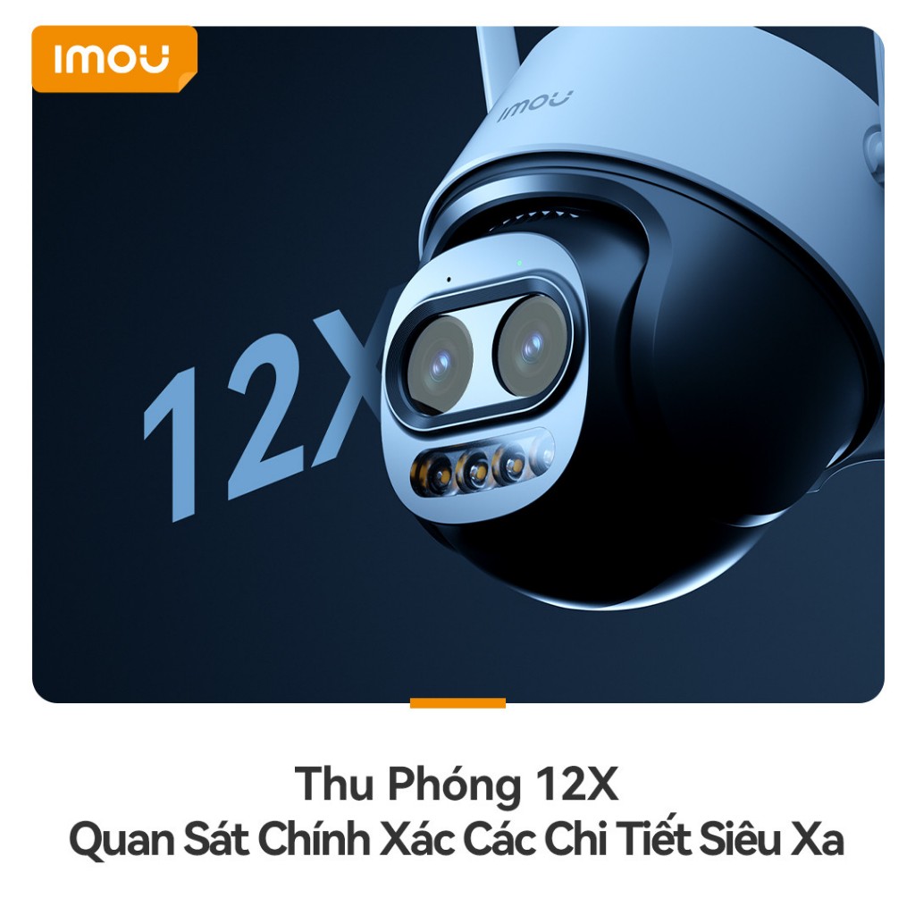 Camera Wifi IMOU CRUISER Z S7DP 3K 5MP, Zoom 12X, Ống Kính Kép, Xoay 360 Độ, Đàm Thoại, Có Màu 7