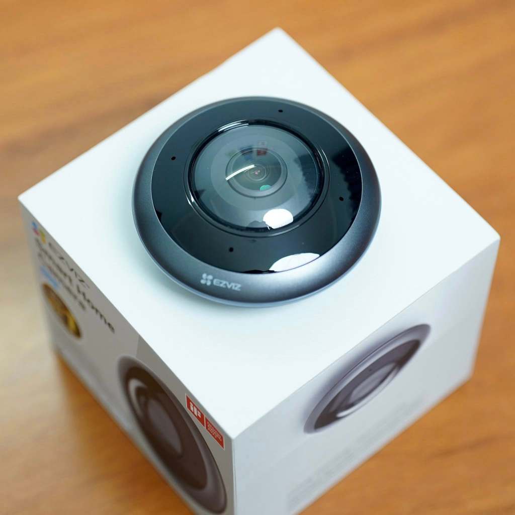 Camera Wifi EZVIZ E4P 6MP 3K+ Mắt Cá Toàn Cảnh, Fish Eye Camera, Đàm Thoại, Hồng Ngoại, AI 5