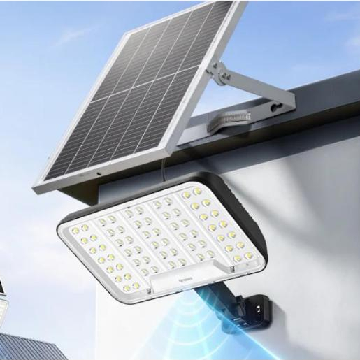Đèn Pha Năng Lượng Mặt Trời GONEO GN-C600B-AS 600W, Quang Thông 3100lm, Pin 30Ah, 64 Bóng LED 8