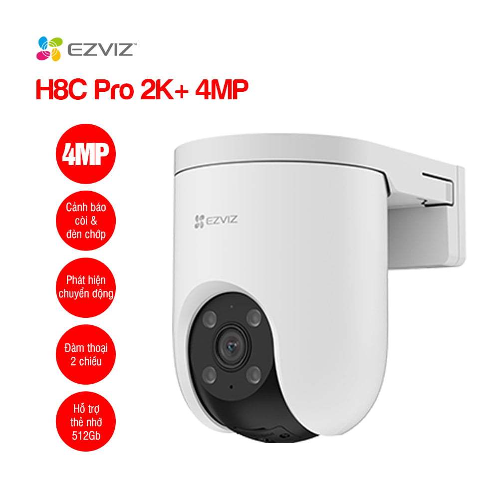 Camera Wifi EZVIZ H8C PRO 3MP/4MP/5MP/8MP, H8C PRO R210, Xoay 360 Độ, Đàm Thoại 2 Chiều, Có Màu 10