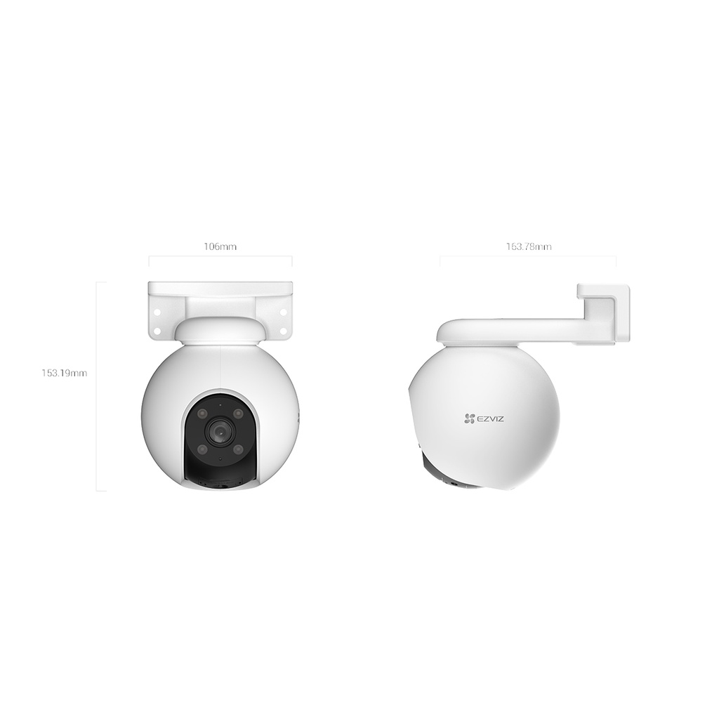 Camera Wifi EZVIZ H80X 4K 8MP/H8X 4MP/H8 PRO, Xoay 360 Độ, Đàm Thoại, Có Màu Ban Đêm, Theo Dõi 10